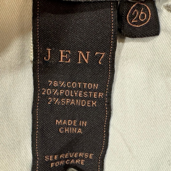 7 For All Mankind Ankle Skinny Jeans in Light Gray - Picture 5 of 5